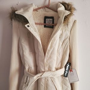 Ci Sono faux fur Jacket brand new size large